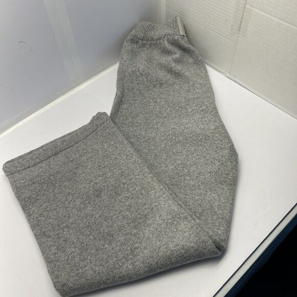 Cernucci Wide Leg Knitted Jogger Grey Sweater Type Sz L New w/Tags - Picture 2 of 8